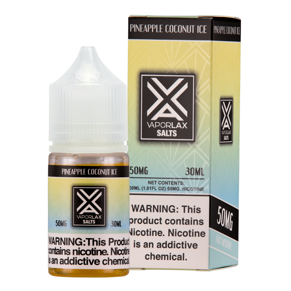 Pineapple Coconut Ice VaporLax Salt Vape Juice for Wholesale
