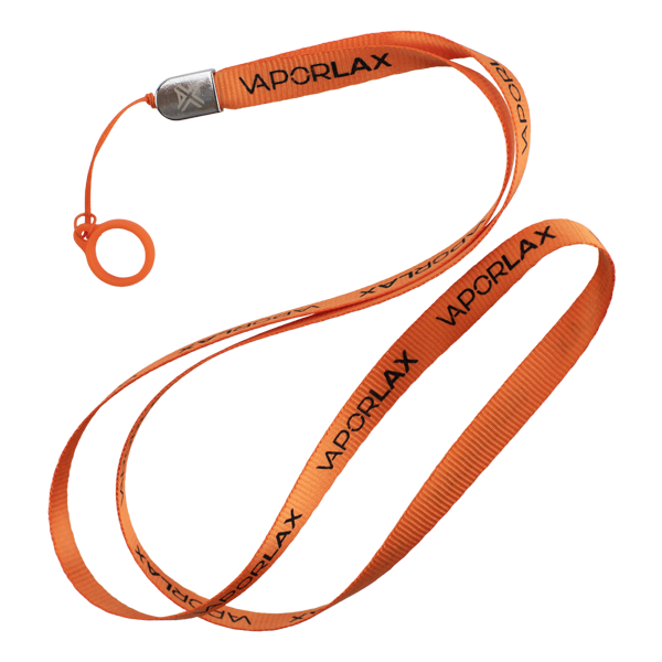 A lanyard made by VaporLax, designed to hold disposable vape pens