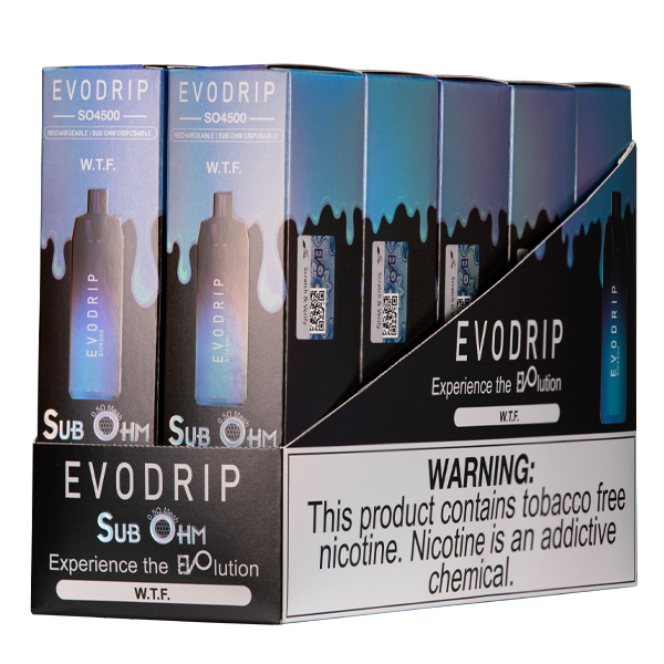 WTF Evo Drip Vape 10pk Wholesale