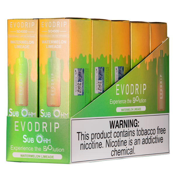 Watermelon Limeade EVODRIP Vape 10pk Wholesale