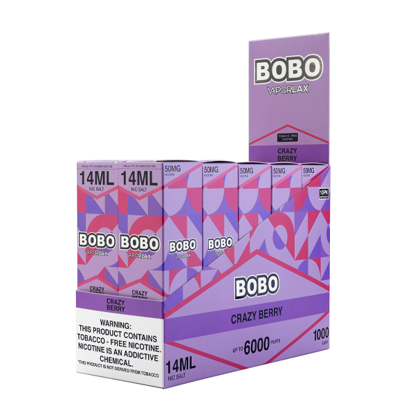 Crazy Berry BOBO Vape 10-Pack for Wholesale