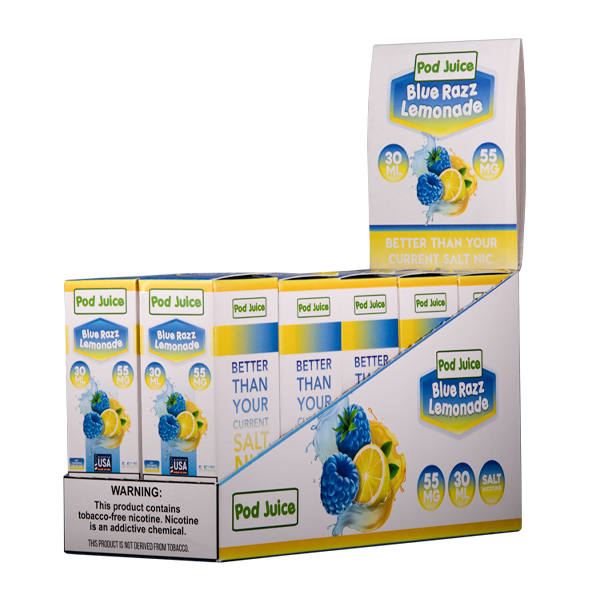 Wholesale Blue Razz Lemonade Pod Juice 10 pack