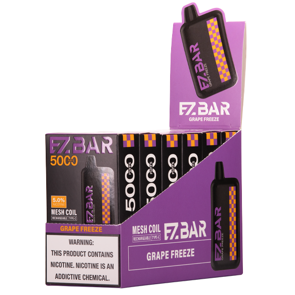 Grape Freeze EZBAR 5000 10-Pack Wholesale