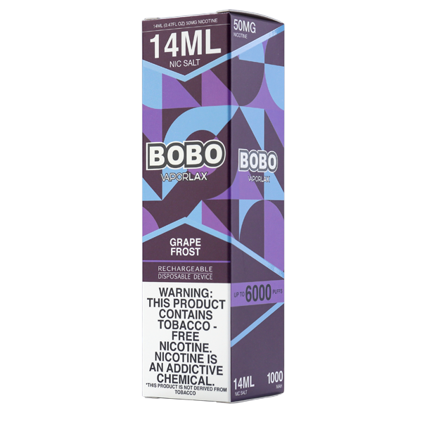 Grape Frost BOBO Vape Store Packaging