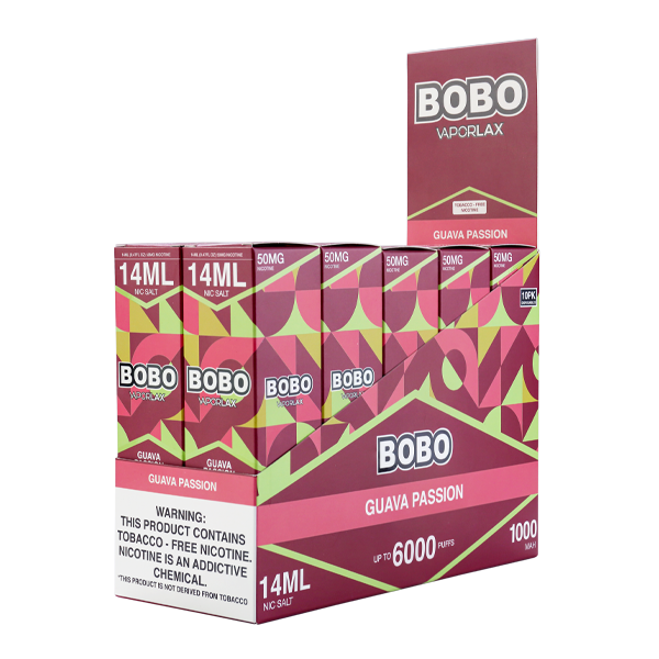 Guava Passion BOBO Vape 10-Pack for Wholesale