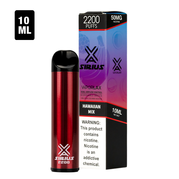 Available online at low wholesale prices, shop the Hawaiian Mix flavored disposable vape pen