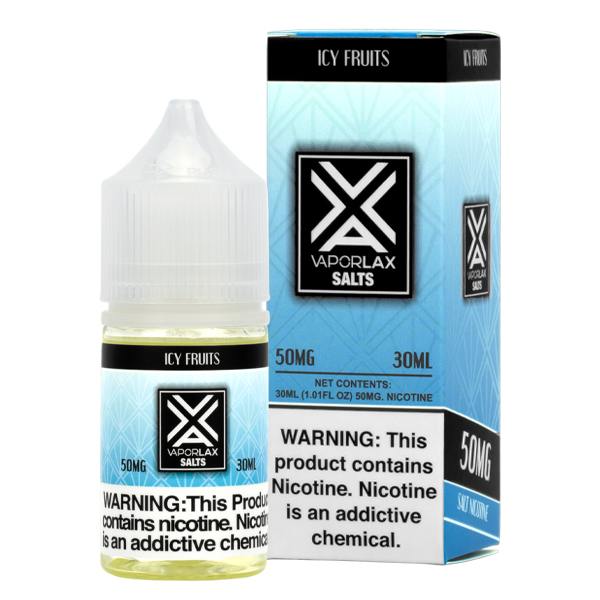 Shop bulk Icy Fruits flavored vape juice from VaporLax, available in 25mg & 50mg