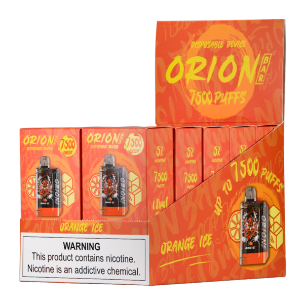 Orange Ice Orion Bar 7500 for Wholesale 10-Pack