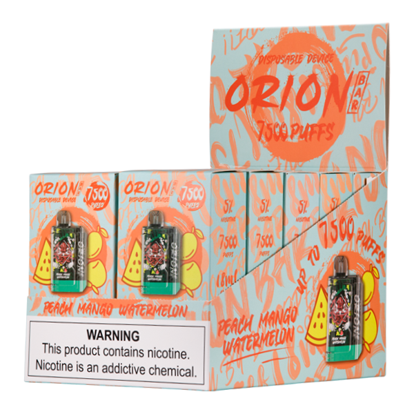 Peach Mango Watermelon Orion Bar Vape for Wholesale 10-Pack
