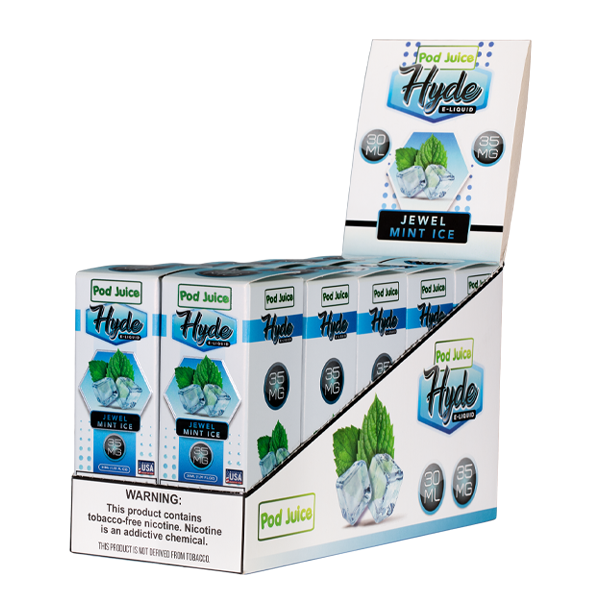 Hyde Jewel Mint Ice Pod Juice Nic Salt Wholesale 10pk