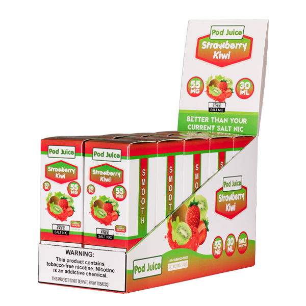 Strawberry Kiwi Pod Juice Nic Salt 10pk for Wholesale