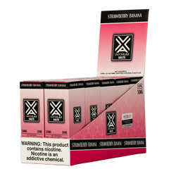 Browse wholesale Strawberry Banana flavored vape juice in 25mg & 50mg, made by VaporLax