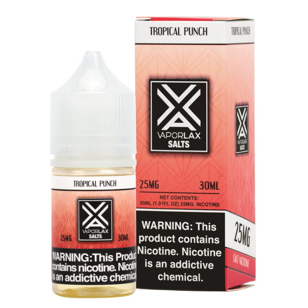 Shop wholesale prices on Tropical Punch flavored e liquid, blended with nicotine salts