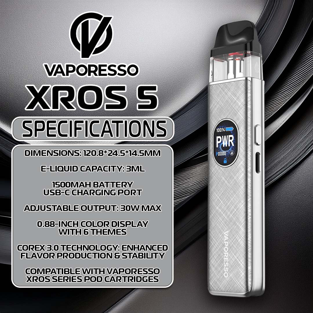 vaporesso xros 5 release date usa Meet the 5: The New Gold Standard in Pod Vapes Bundle Strip Flavor:Pineapple Duo Ice (Frozen Edition) Mr Fog Switch Pod
