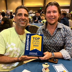 Geoff and Amir Top Workplaces Award